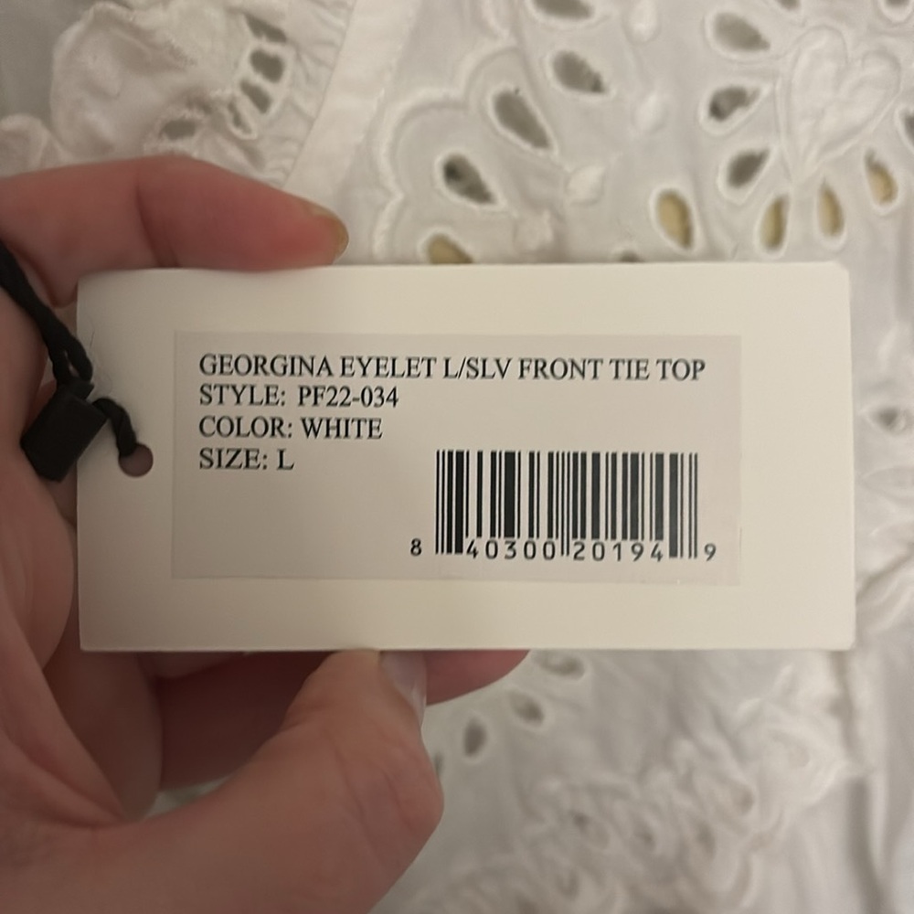 Sea New York Georgina Eyelet White Top - Picture 8 of 8